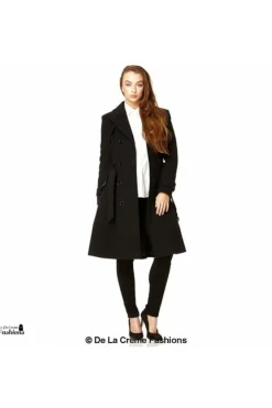 Outerwear^De La Creme Fashions Wool Blend Double Breasted Coat