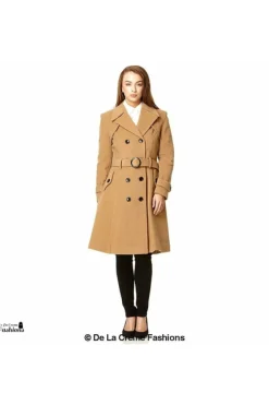 Outerwear^De La Creme Fashions Wool Blend Double Breasted Coat