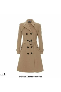 Outerwear^De La Creme Fashions Wool Blend Double Breasted Coat