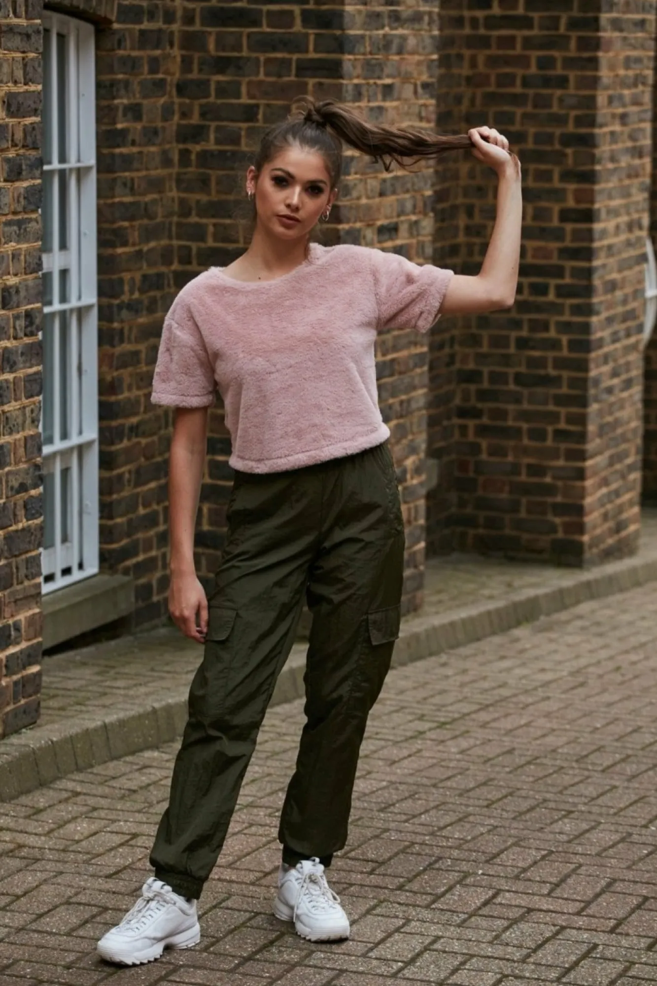 Trousers^Double Second Cargo Trousers Khaki
