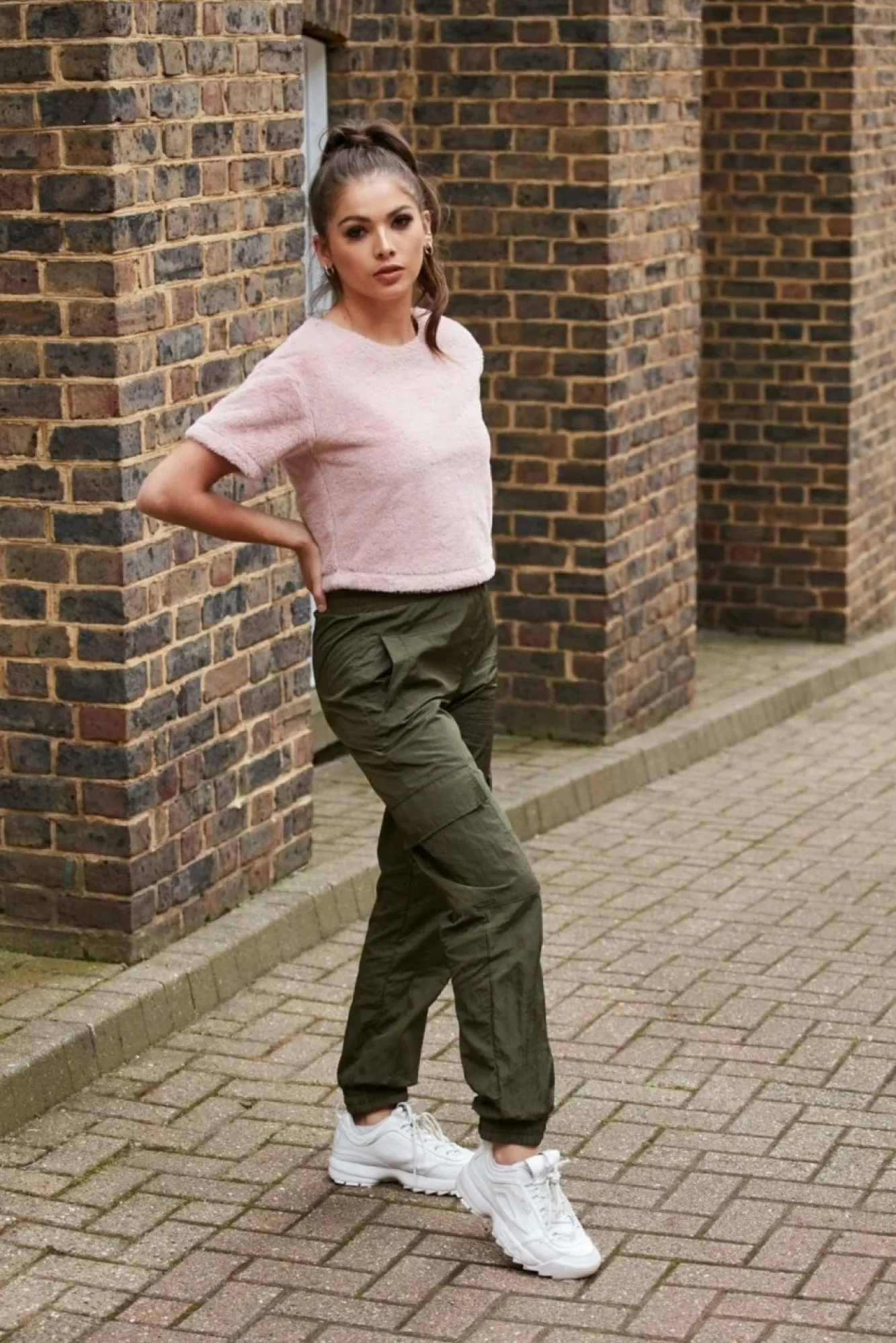 Trousers^Double Second Cargo Trousers Khaki
