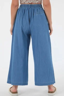 Trousers^Double Second Chambray Pants Blue