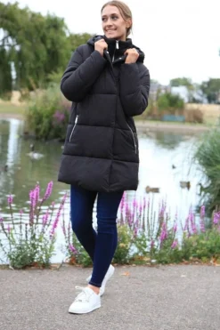 Outerwear^Double Second Double Fastening Puffer Coat Black