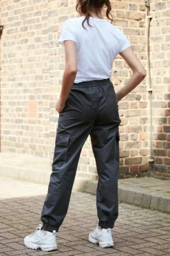 Trousers^Double Second Grey Washed Cargo Trouser Khaki