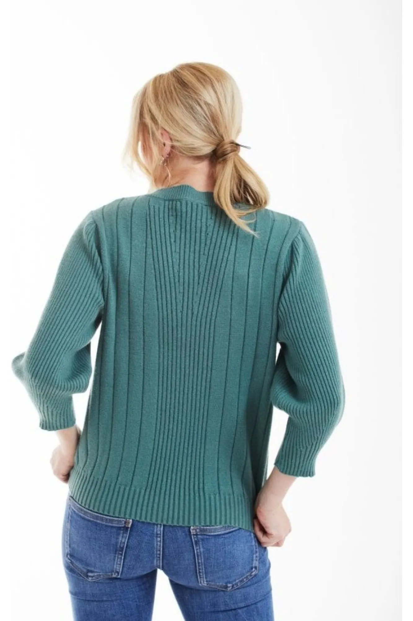 Jumpers^Double Second Knit Jumper Green