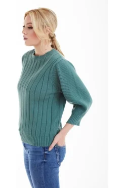 Jumpers^Double Second Knit Jumper Green