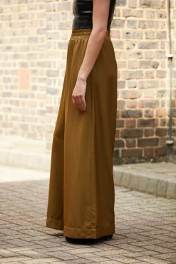 Trousers^Double Second Olive Lux Wide Leg Trousers Olivegreen