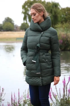 Outerwear^Double Second Padded Collar Puffer Green