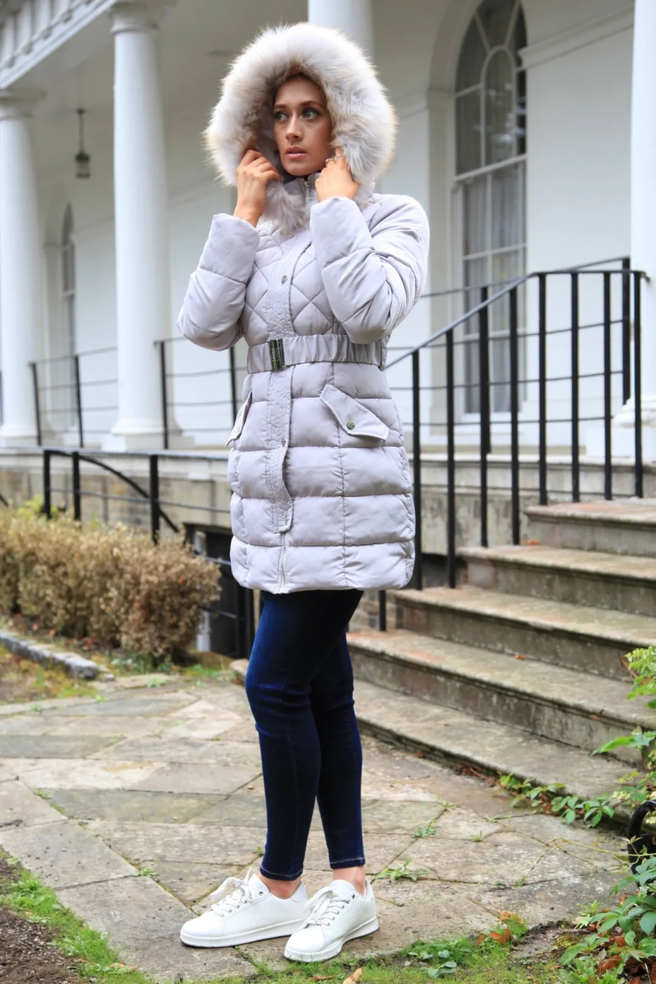 Outerwear^Double Second Silver Quilted Longline Puffer Grey