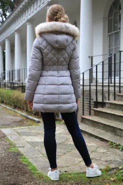 Outerwear^Double Second Silver Quilted Longline Puffer Grey