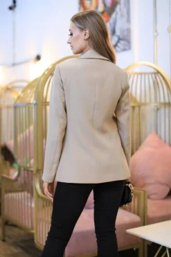 Outerwear^Double Second Single Button Fitted Blazer Camel