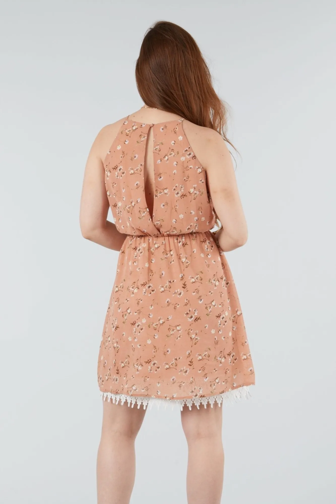 Mini Dresses^Double Second Summer Floral Sleevless Dress Pink