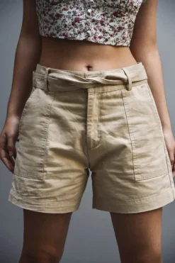 Trousers^Double Second Utility Beige Shorts Stone