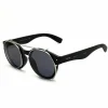 Sunglasses^East Village 'Brawler' Metal With Solid Smoke Lens Black