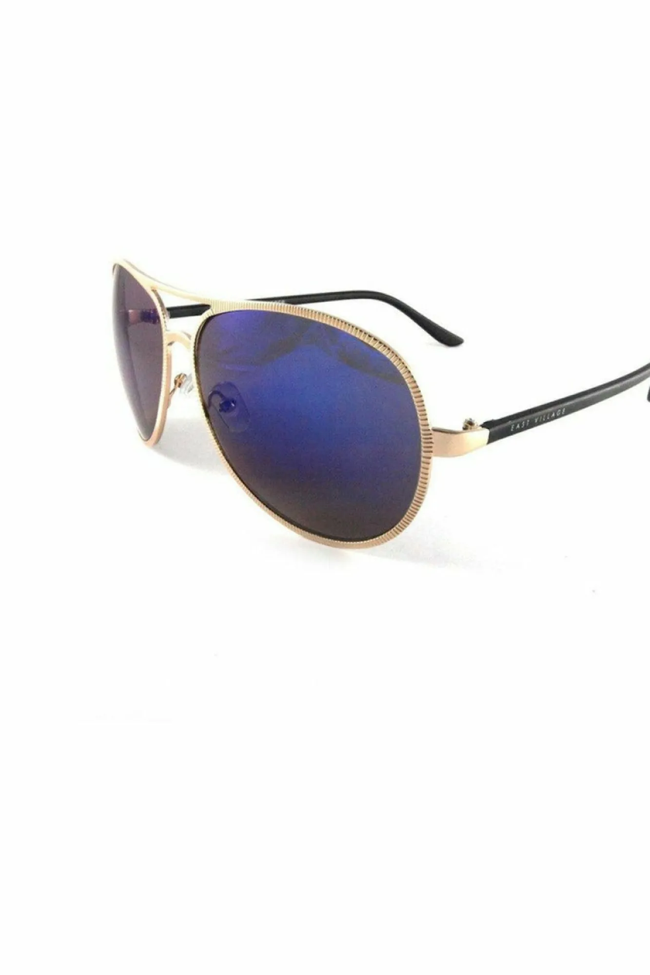 Sunglasses^East Village 'Jagger' Aviator In Light Black Gold