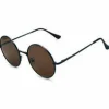 Sunglasses^East Village 'Journeyman' Metal Round Copper With Lens Brown