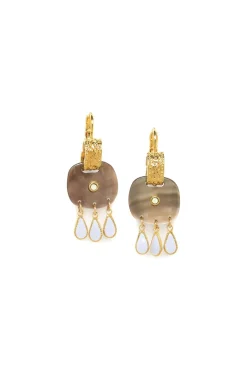 Jewellery^Elka London Alexa 3 Drops Dangle French Hooks Gold