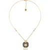 Jewellery^Elka London Alexa Square Pendant Necklace Gold