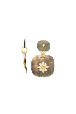 Jewellery^Elka London Alexa *Xl Post Blacklip Earrings Gold