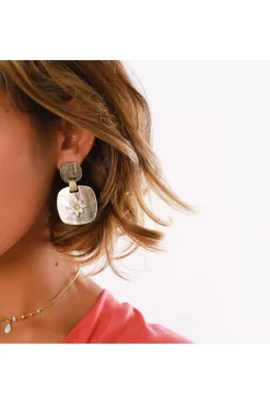 Jewellery^Elka London Alexa *Xl Post Blacklip Earrings Gold