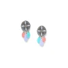 Jewellery^Elka London Dita Irregular Shape Oval Clip Earrings Silver