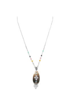 Jewellery^Elka London Dita Long Necklace With Pendant Silver