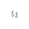 Jewellery^Elka London Dita Organic Post Earrings Blacklip Silver