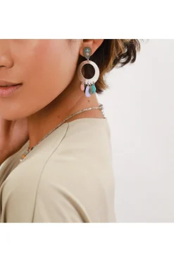 Jewellery^Elka London Dita Ring Disc Post With Dangles Silver