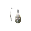 Jewellery^Elka London Dita Xl Brownlip Drop Post Earrings Silver