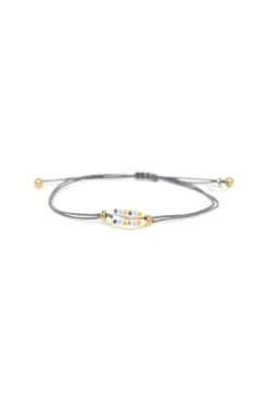 Jewellery^Elka London Justine Mini Cowrie Cord Bracelet Gold