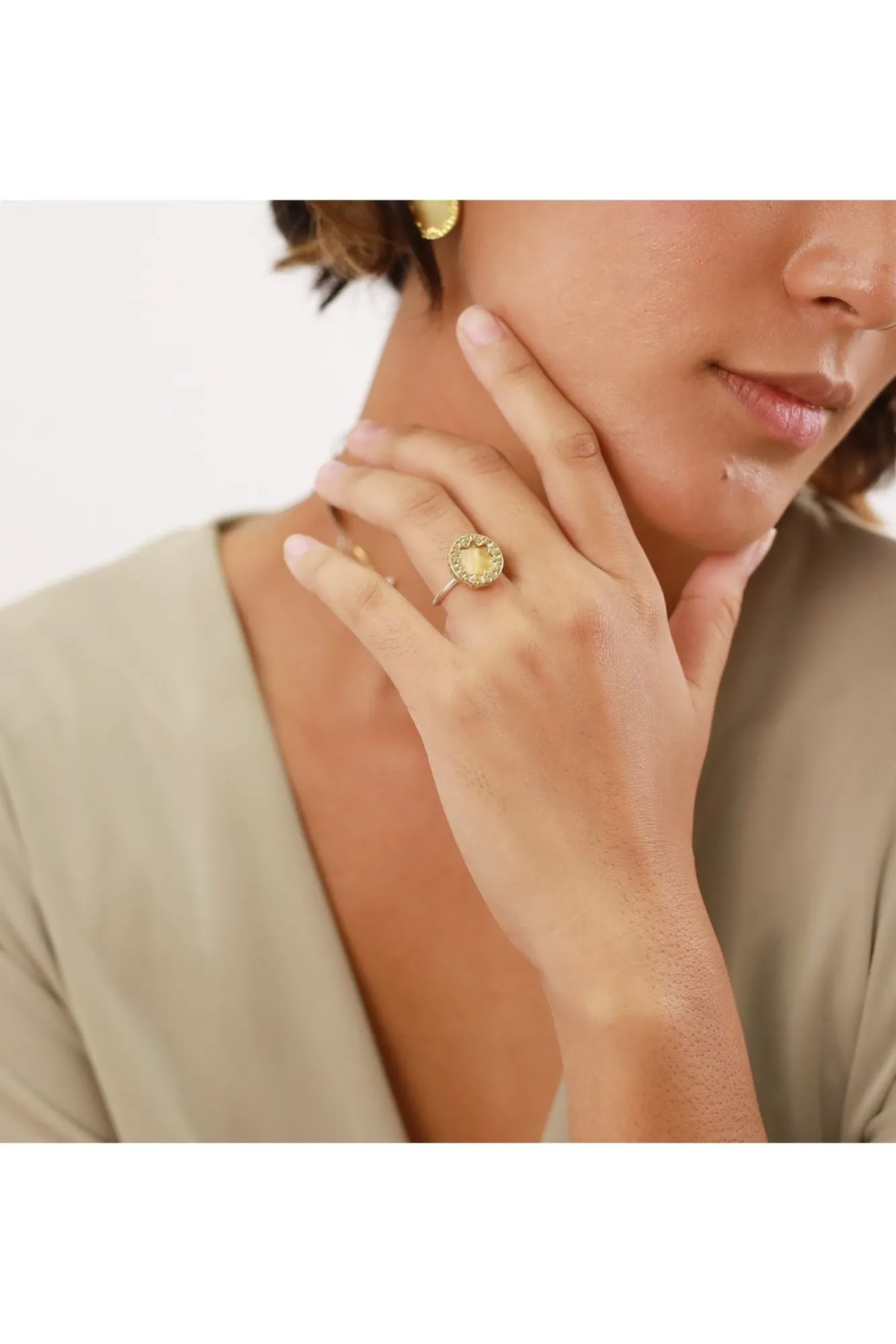 Jewellery^Elka London Justine Mop Ring Gold