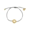 Jewellery^Elka London Justine Wax Cord Disc Bracelet Gold