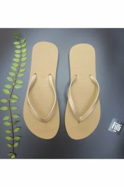 Sandals^Filli London Naked Flip Flops Gold