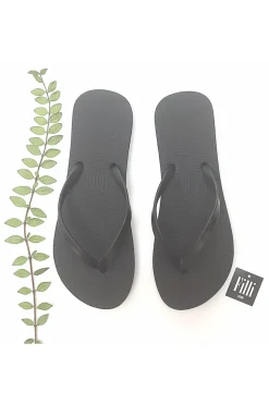 Flats^Filli London Naked Flip Flops In Black