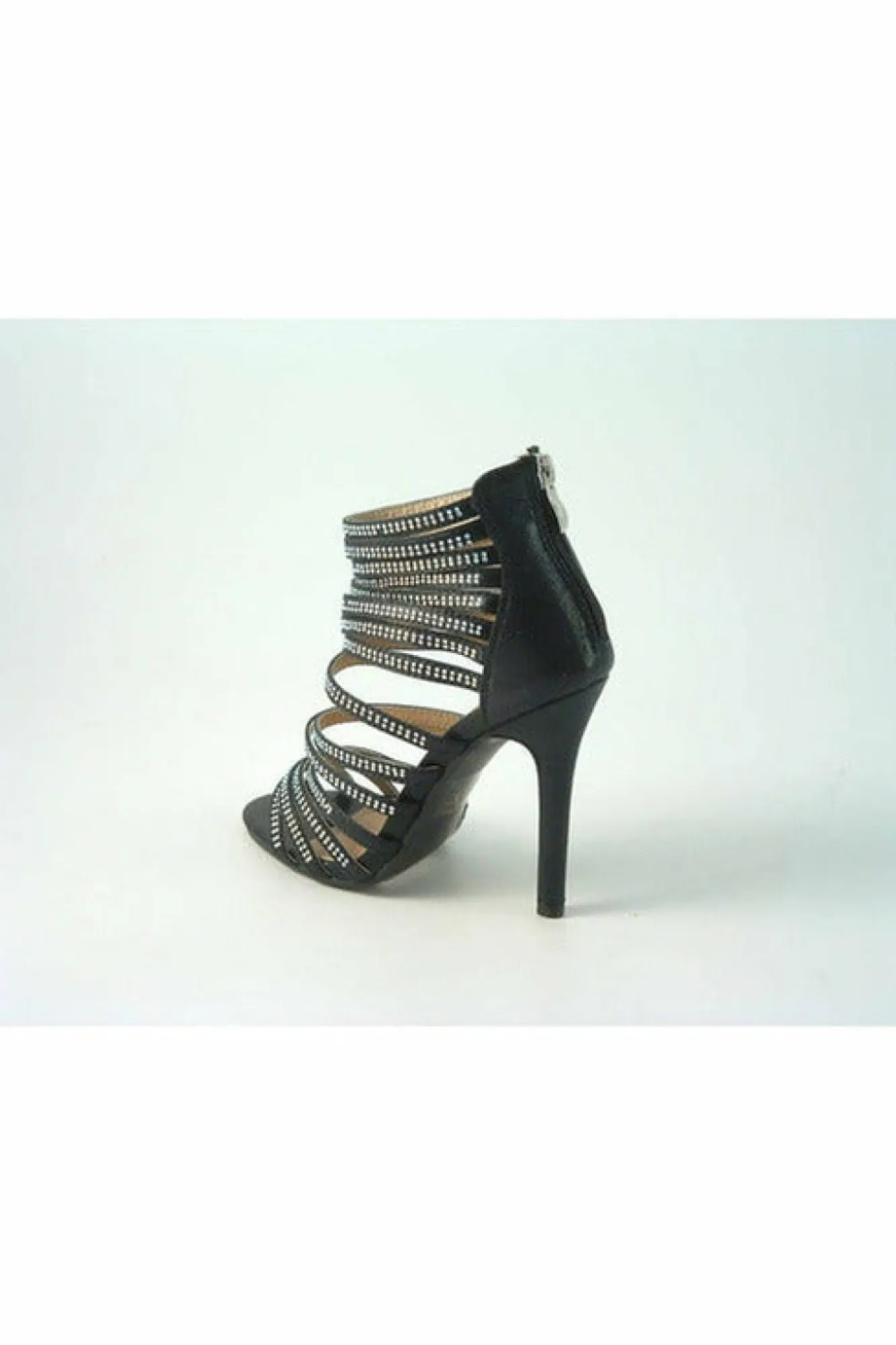 Sandals^Glitz Shoes Kyra Divine Multi Diamante Strap Cage Sandal