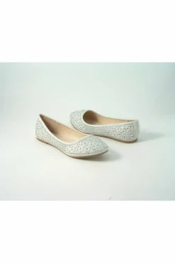 Flats^Glitz Shoes Ricci Divine Diamante Flat Ballerina Shoes