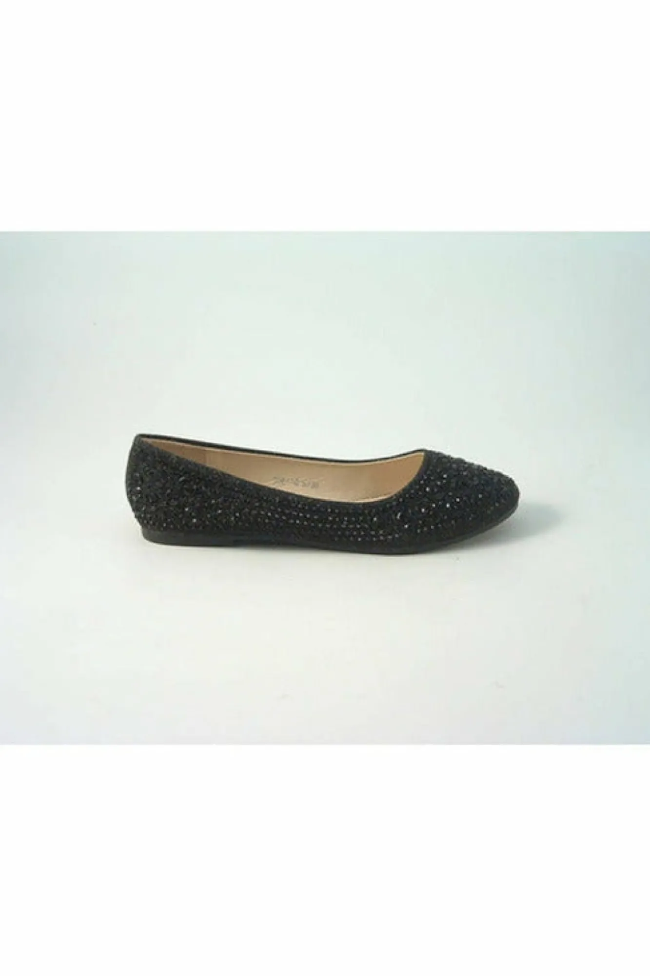 Flats^Glitz Shoes Ricci Divine Diamante Flat Ballerina Shoes
