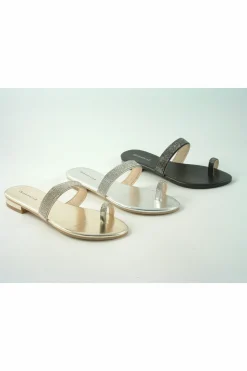 Sandals^Glitz Shoes Sabatine Eliza Diamante Toe Post Sandals
