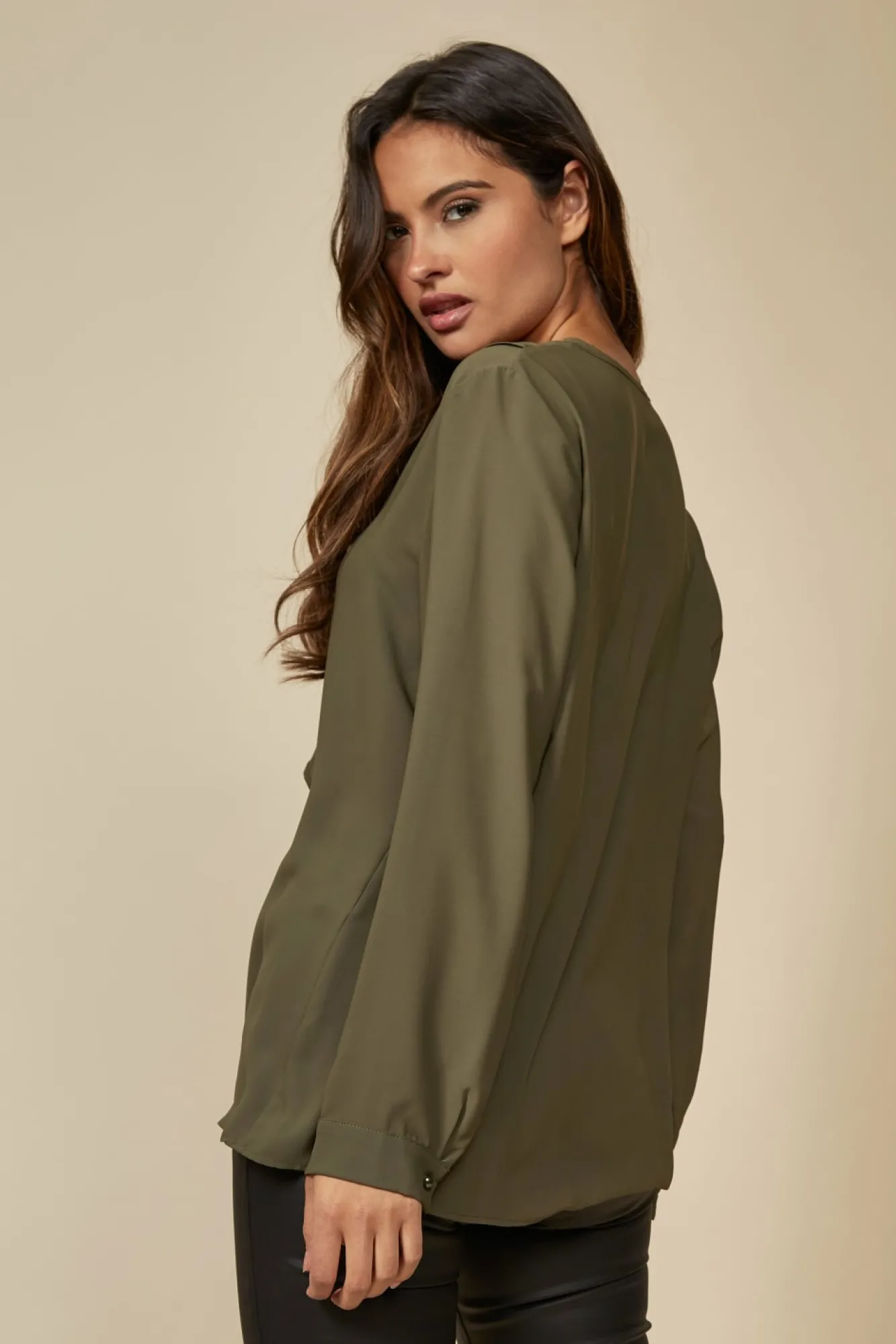 Blouses^Hoxton Gal Oversized Top With Frilled Front