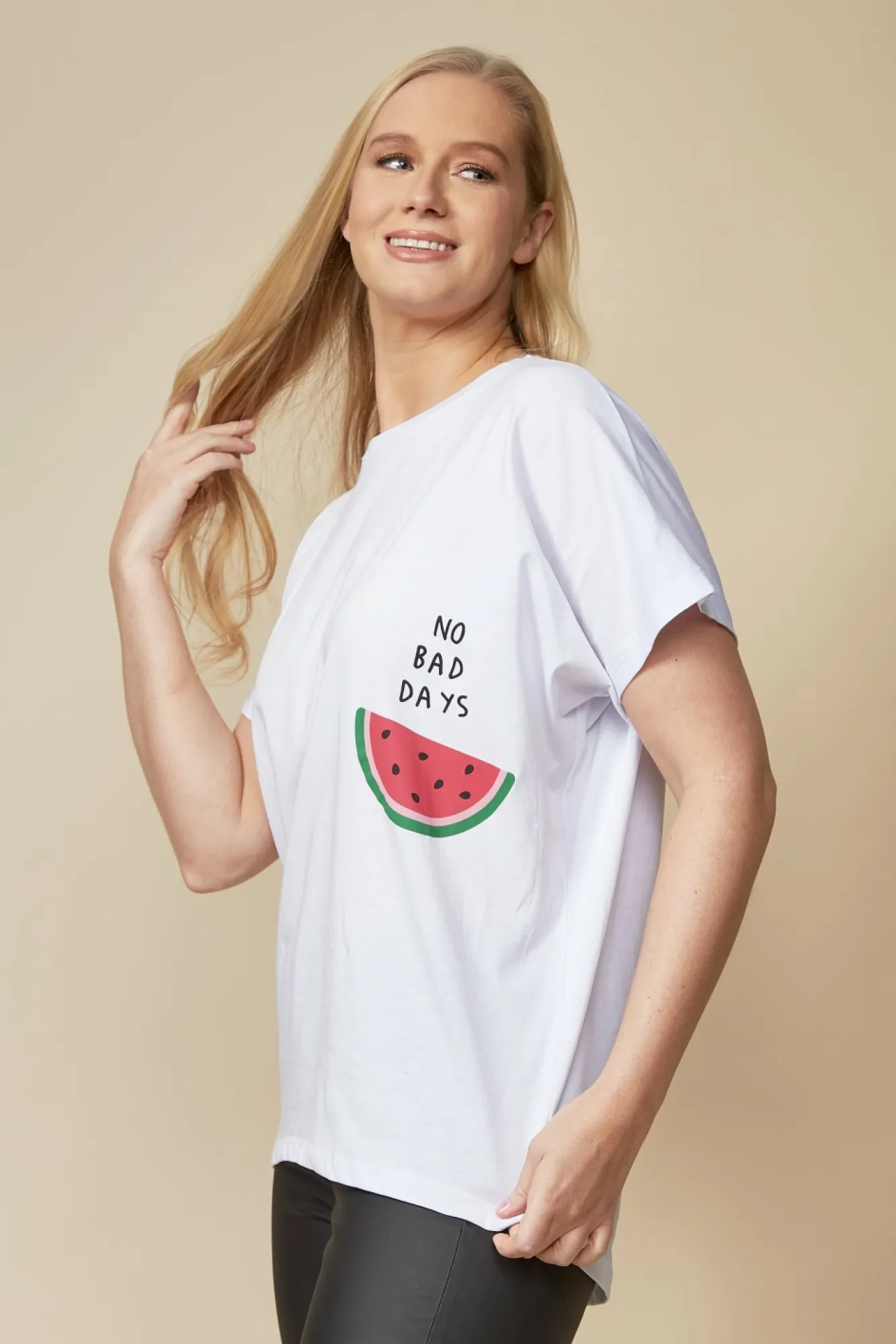 T-Shirts^Hoxton Gal Oversized Watermelon T-Shirt