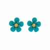 Jewellery^Last True Angel Matt Flower Earring In Green Teal