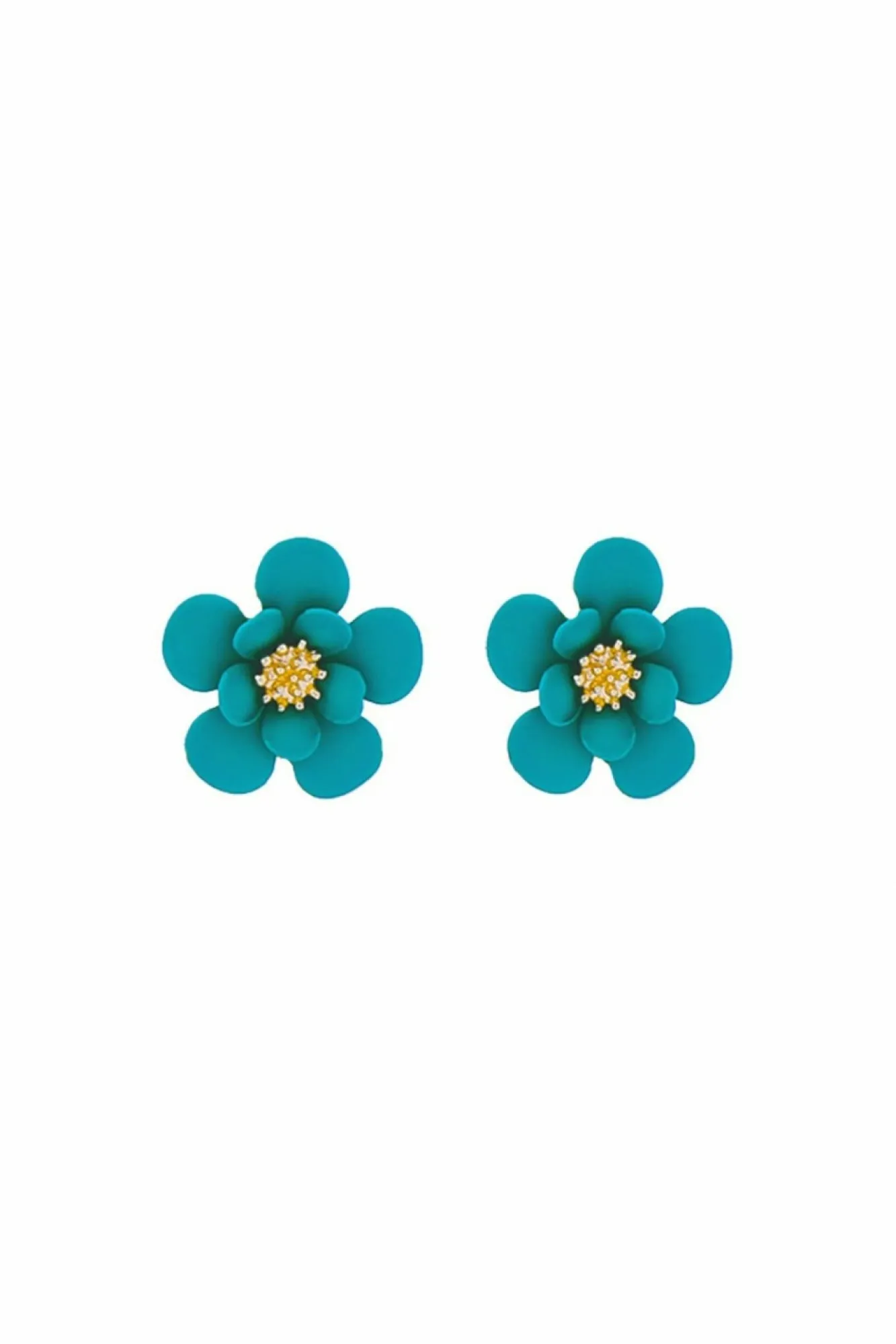 Jewellery^Last True Angel Matt Flower Earring In Green Teal