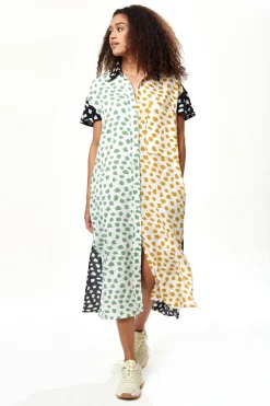 Midi Dresses^Liquorish Animal Print Oversized Shirt Dress Multicolor