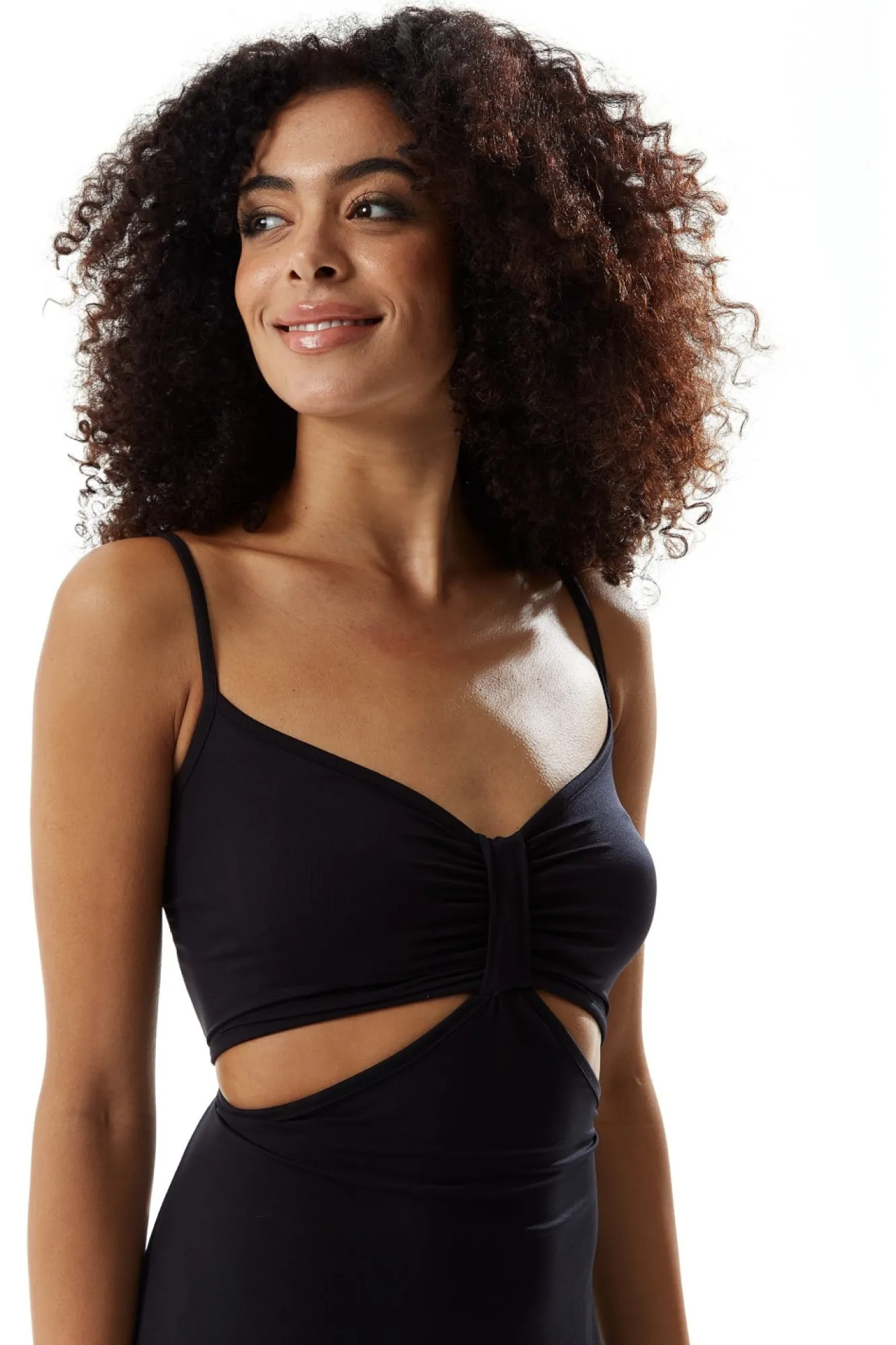 Midi Dresses^Liquorish Cami Dress With Cut Out Details Black