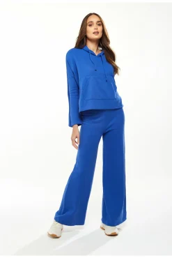 Loungewear & Sleepwear^Liquorish Hooded Sweatshirt With Front Pocket In Blue