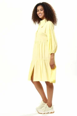 Mini Dresses^Liquorish Oversized Shirt Dress In Yellow