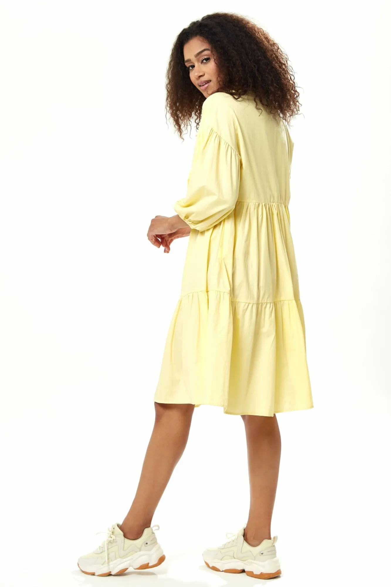 Mini Dresses^Liquorish Oversized Shirt Dress In Yellow