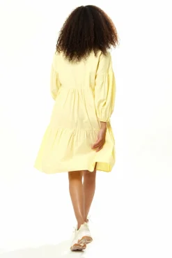 Mini Dresses^Liquorish Oversized Shirt Dress In Yellow
