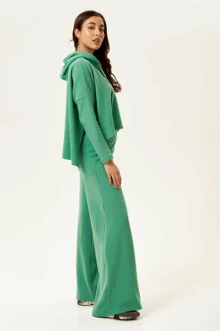 Loungewear & Sleepwear^Liquorish Wide-Leg Tracksuit Pant In Green