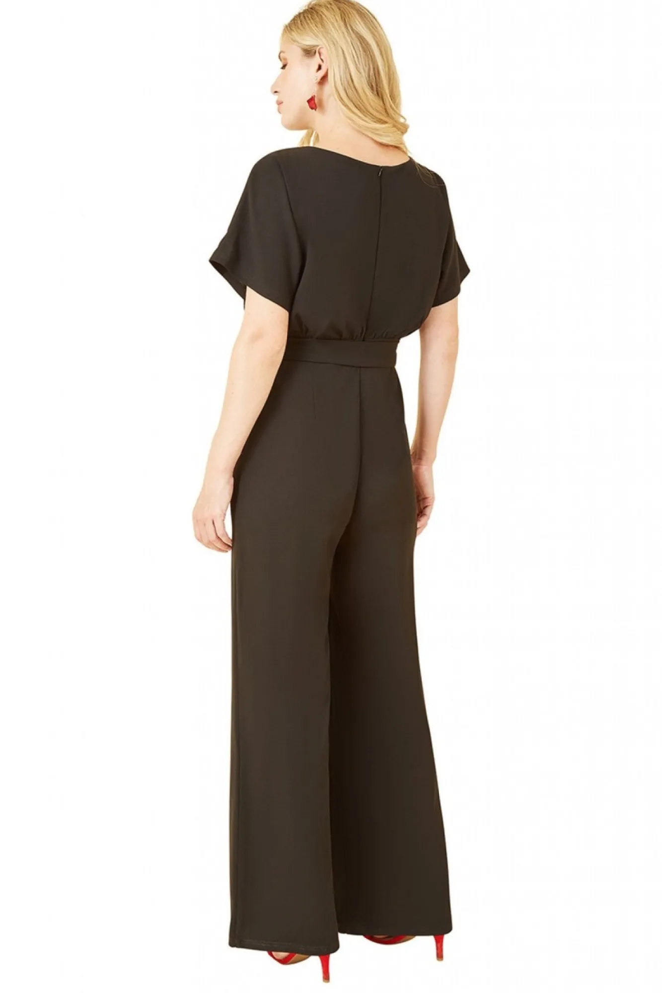 Jumpsuits^Mela London Batwing Stretch Jumpsuit Black